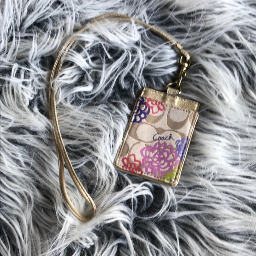 Coach ID lanyard
